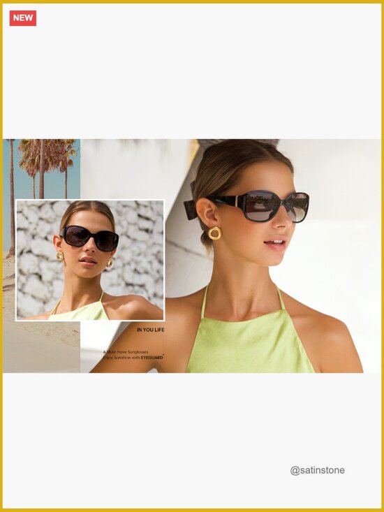 Polarized Sunglasses for Women Retro Vintage Driving UV400 Protection 2 Pack main image 7